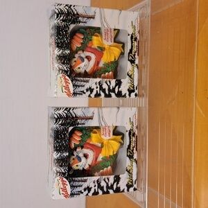 Vintage lot of 2 Kellogs Tony the Tiger holiday Christmas Wreath ornament